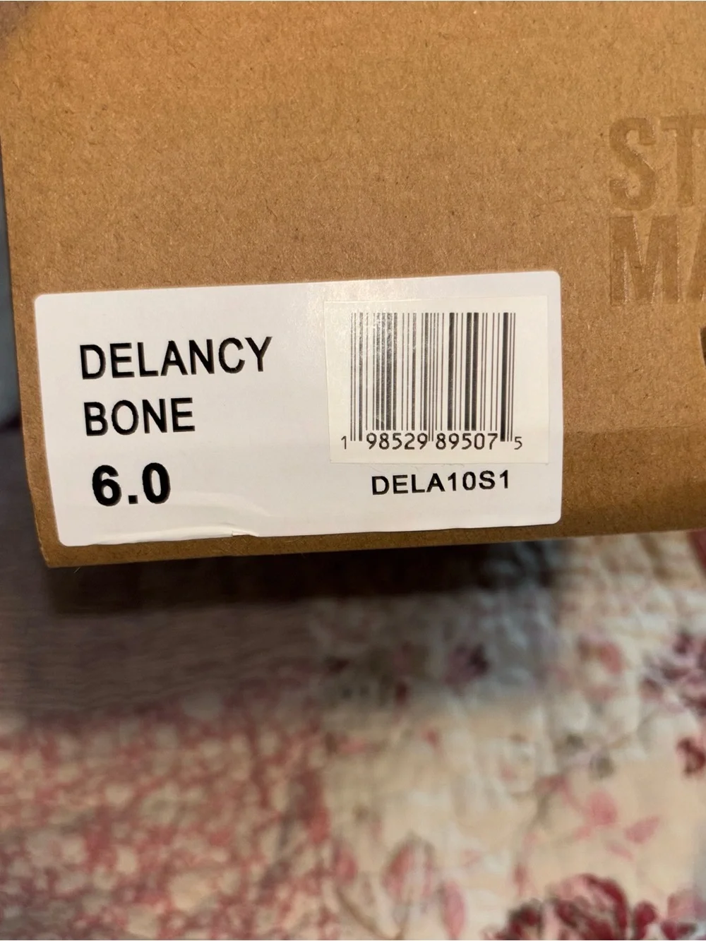 Bone Mary Jane Delancy Flats with Buckle Strap